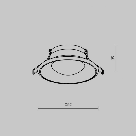 Встраиваемый светильник Maytoni Spark DL096-GU10-W (220V, круглые)
