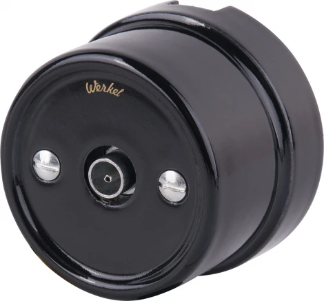 ТВ-розетка (черный) Werkel WL18-02-05 (a036817)