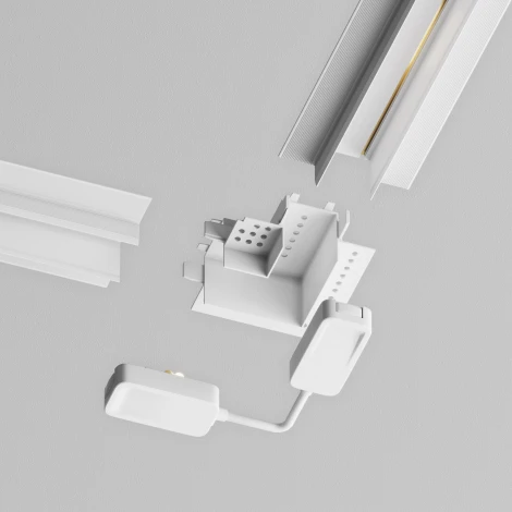 Коннектор угловой Radity встраиваемый белый (магнитный) Maytoni Technical TRA084CL-12W