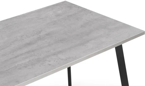 Стол Notta Тринити Лофт 120х80х75 25 мм бетон / черный матовый 534914