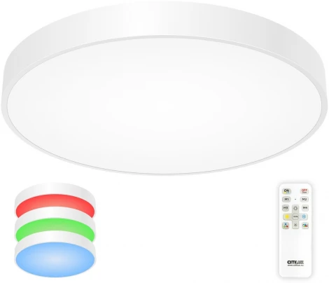 Потолочный светильник RGB круглый светодиодный с пультом Купер CL724105G0 (220V, круглые)
