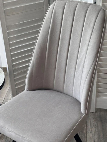 Стул ПРОВАНС 360 град. поворот. цвет B22 Серый, велюр / черный каркас M-City 64731