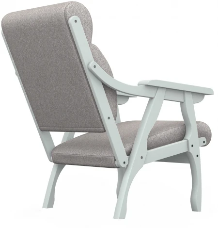 Кресло Вега 10 ткань серый, каркас снег от фабрики Mebelik