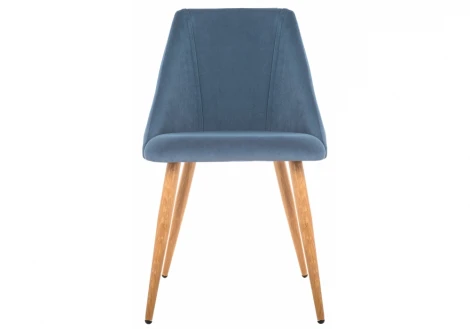 Стул на металлокаркасе morgan blue / wood