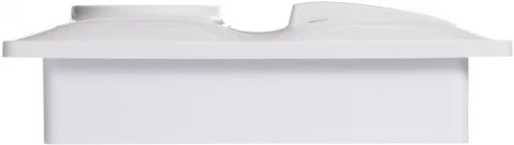 Розетка встраиваемая без заземления с двухклавишным выключателем (белый) Systeme Electric GSL000172