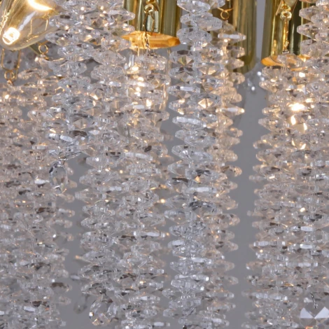 Потолочная люстра хрустальная на штанге Reluce 02384-0.3-6+3 FFG (220V)