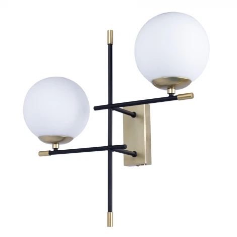 Бра Arte Lamp A2225AP-2BK (220V, шарики)