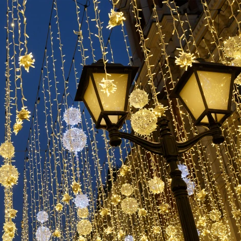 Гирлянда Eurosvet 400-101 теплый белый с эффектом мерцания