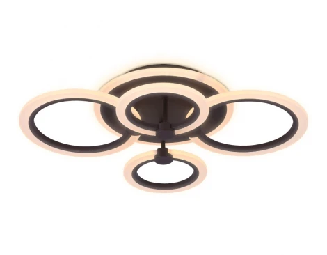 Потолочная люстра Ambrella Acrylica FA526 (регулировка яркости, LED, 220V, пульт управления, управление смартфоном, умный дом - PC.Lamper, кольцо)