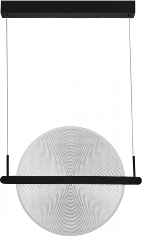 Подвесной светильник ST Luce Splendid SL6233.403.15 Черный/Прозрачный LED 1*15W 4000K (220V, на проводе)