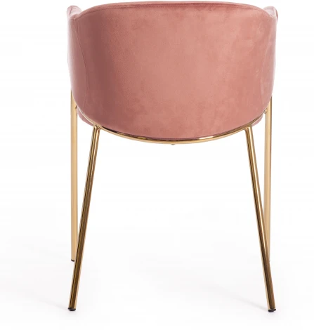 Кресло KRONOS (mod. 8158) металл/вельвет, коралловый/золотые ножки, V062-23 Tetchair 19162