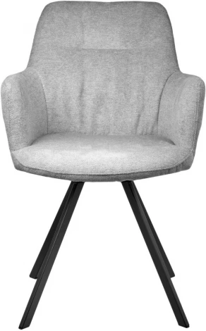 Комплект из 2-х стульев Bradexhome Grant серый шенилл на поворотном механизме
