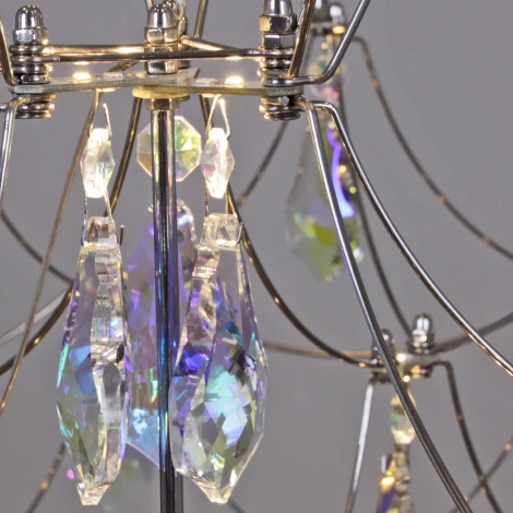 Подвесная люстра светодиодная хрустальная с пультом ILLUMICO IL8006-800HX-60 Ether