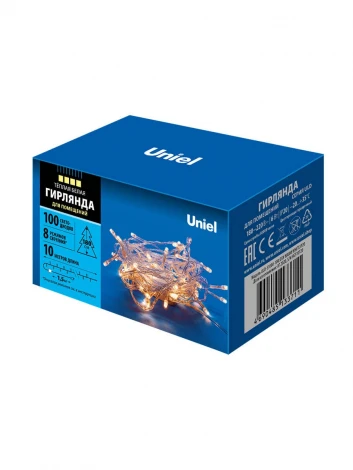 Гирлянда Uniel ULD-S1000-100/DTA WARM WHITE IP20