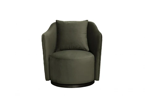 Кресло Verona вращающееся, велюр т.зеленый Colt1011-TZEL/бронза 70*77*80см Garda Decor