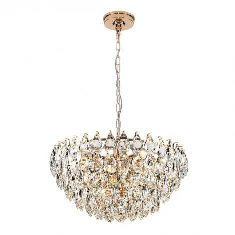 Подвесная люстра хрустальная Modelux MODELUX ML.2363.12 GD