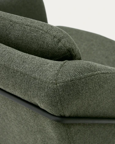 Brida Кресло зеленое на черных стальных ножках La Forma (ex Julia Grup) арт.181451