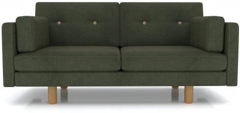 Диван Arsko Ингвар М зеленый велюр