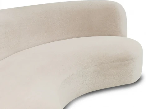 Диван Patti 2400 ОГОГО (арт.611667), (Мех/Белый)