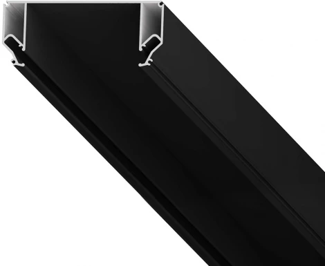 Профиль Flod для создания декоративных ниш в натяжном потолке, алюминий, черный DK5850-BK Denkirs