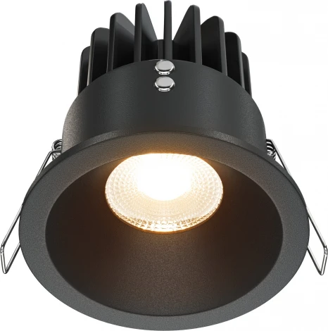 Точечный светильник встраиваемый Maytoni Zoom DL034-01-12W2.7K-B (LED, 220V, круглые, IP65)