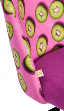 Кресло MELODY (Ткань,Флок /Фиолетовый)