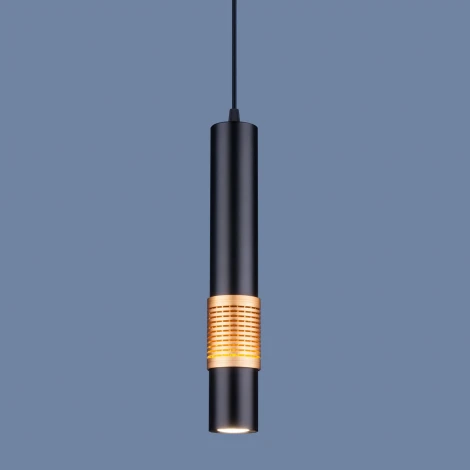 Подвесной светильник Elektrostandard DLN001 MR16 черный матовый/золото