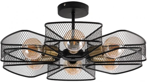 Потолочная люстра на штанге Arte Lamp Maasym A7044PL-6BK (220V, круглые)