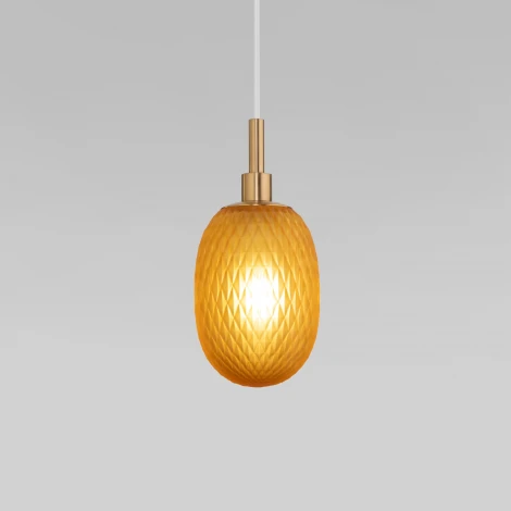 Подвесной светильник Eurosvet Pineapple 50266/1 янтарный (220V, на проводе)