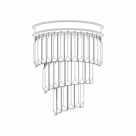 Настенный светильник каскадный Citilux Мартин CL332431 (220V, хрусталь)