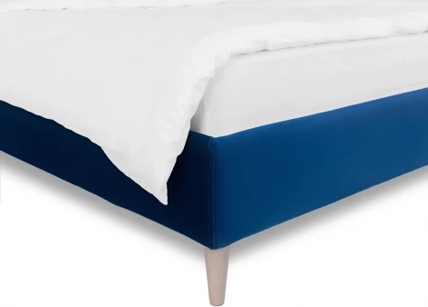 Кровать Queen II Sharlotta L 1600 ОГОГО (арт.577067), (Ткань/Синий)