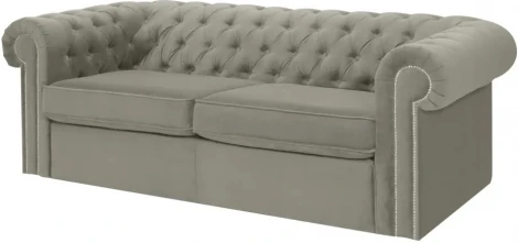 Диван Chesterfield ОГОГО (арт.344633), (Ткань/Белый)