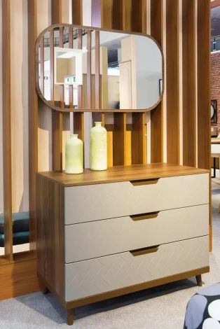 Зеркало R-Home для комода Сканди Жемчужно-белый