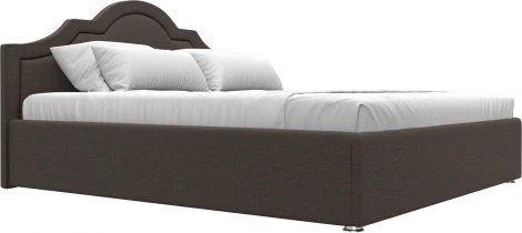 Кровать интерьерная Афина 180 (Коричневый/Рогожка) Лига Диванов арт.123047