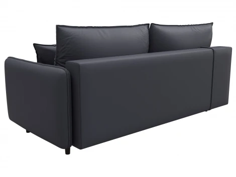 Диван прямой Лига-064 НПБ (ДСП/Дерево/Экокожа/Серый) Лига Диванов 129930