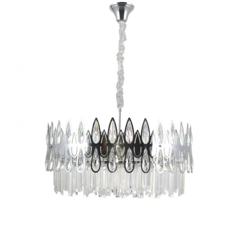 Подвесная люстра Omnilux Riposto OML-71703-08 (220V, хрусталь, на цепи, круглые)