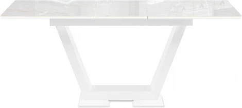 Стол на тумбе Иматра (Иматра 140(180)х80х76 carla larkin / белый) Woodville арт.588523