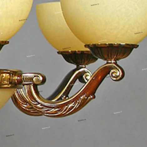 Люстра подвесная Ambiente by Brizzi Tenerife, 16 ламп, бронза с бежевым