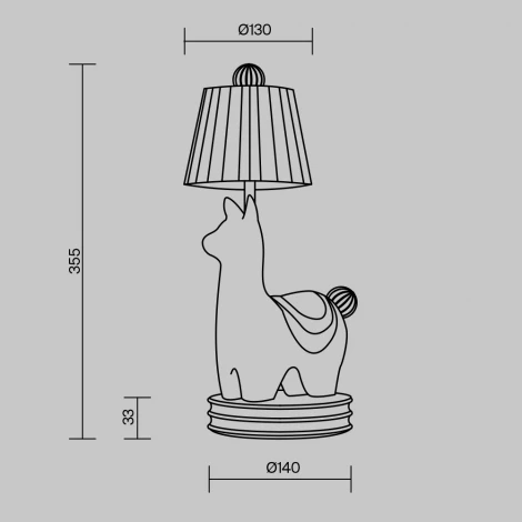 Настольная лампа Maytoni Senor Alpaca MOD377TL-L5W3K (для детской, LED, 220V)