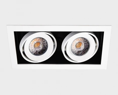 Карданный поворотный встраиваемый светильник Italline DL 3033 white 3000K (LED, 220V, IP44)