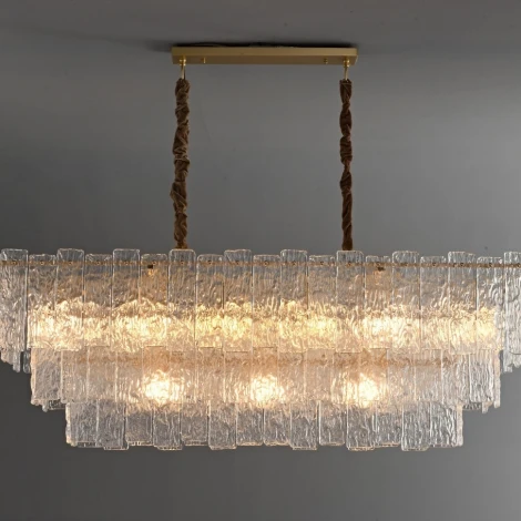 Подвесная люстра каскадная большая iLamp Manhattan P6315-1200 BR (220V, на цепи)