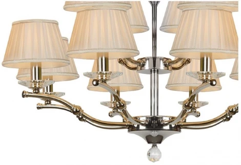 Подвесная люстра ярусная iLamp Vivaldi 85125/8+4 CR (220V, на цепи)