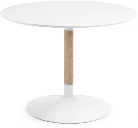 Стол обеденный La Forma (ex Julia Grup) Trick (Белый/ Обработанная древесина,Металл,Дерево)