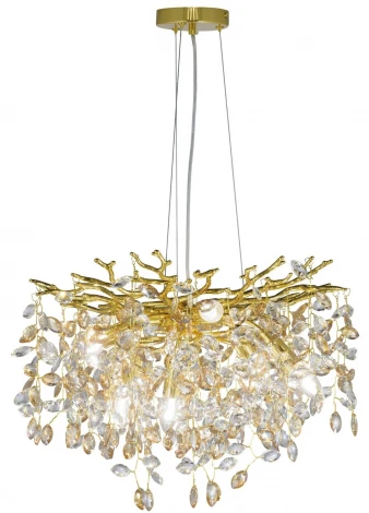 Подвесной светильник Lumina Deco Brevia LDP 8027-600 GD (220V, на тросе, листья, ветки)