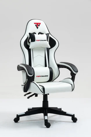 Кресло спортивное TopChairs Shadow бело-черный арт.УТ000039462