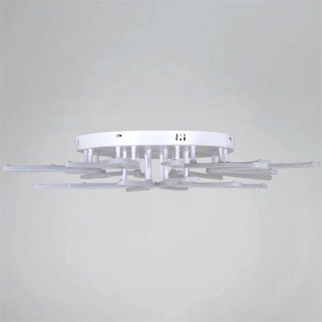 Потолочная люстра светодиодная на штанге с пультом с регулировкой цветовой температуры, яркости и с ночным режимом Reluce 59090-0.3-8+4 WH