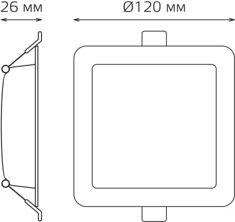Светильник встраиваемый Gauss Downlight 9031420209 9W 720lm 4000K IP20 белый LED (220V)