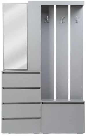 Готовая прихожая Woodville Крона 1260 графит 534557