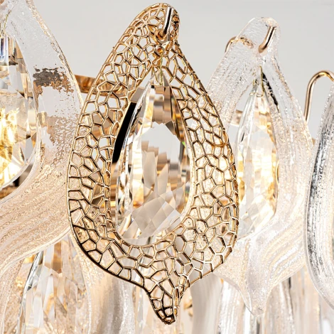 Подвесная люстра хрустальная Modelux ML.6197.800 GD