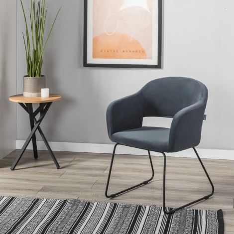 Кресло Oscar Diag grey/Линк R-Home арт.410118143h_Diaggrey_черн